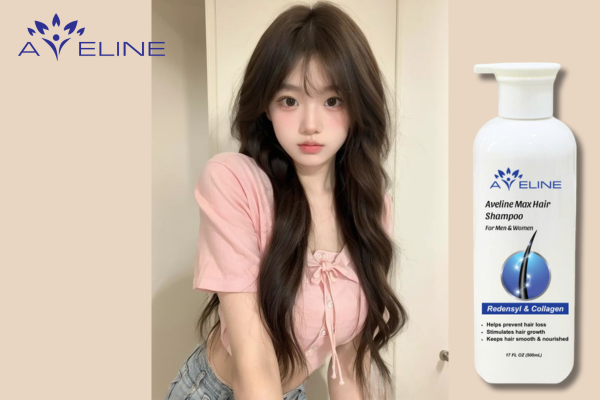 Chăm sóc tóc với dầu gội Aveline sau khi uốn lạnh