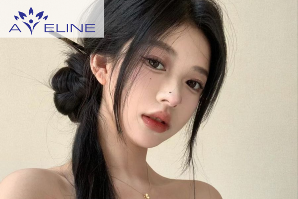 Tết tóc búi lệch 