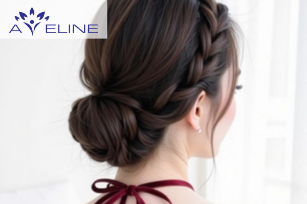 Tết tóc búi thấp
